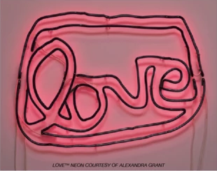 LOVE neon to support Angel Art and Project Angel Food