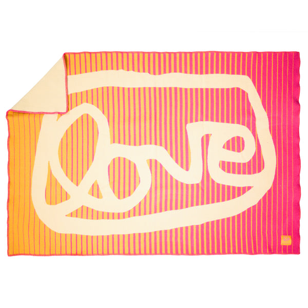 LOVE Throw Blanket Sunset grantLOVE project