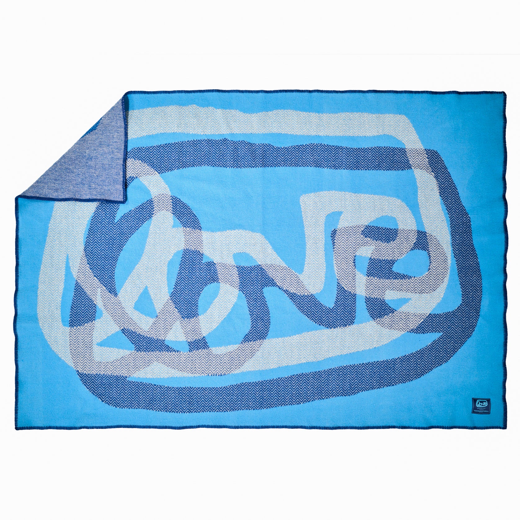 grantLOVE x Faribault Mill LOVE Throw Blanket - Blue