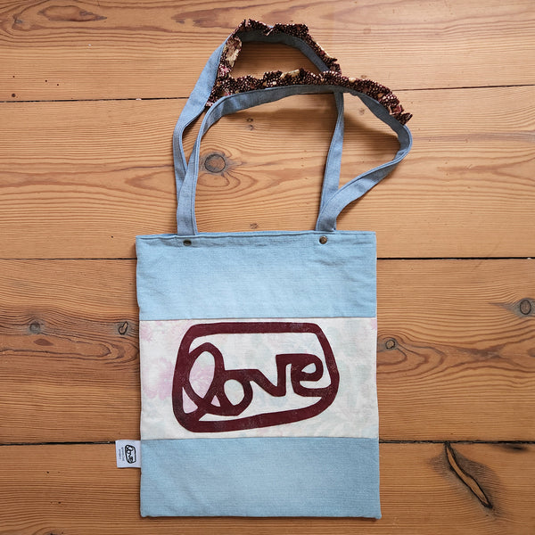 grantLOVE x Hartjess Upcycled Tote Bag (Baby Blue)