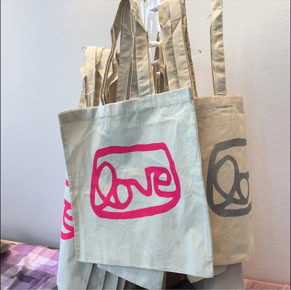 grantLOVE totes now at Long Beach Museum of Art!