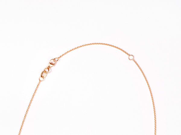 grantLOVE Rose Gold Micro Pavé Diamond Necklace