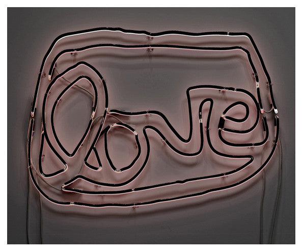 Large LOVE neon (black/white)