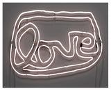 Large LOVE neon (white)