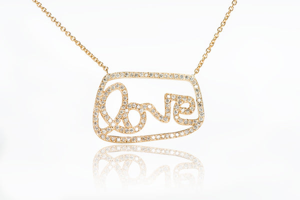 grantLOVE 18K Gold Micro Pavé Diamond Necklace