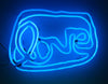 Small LOVE neon (blue)