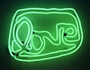 Small LOVE neon (green)