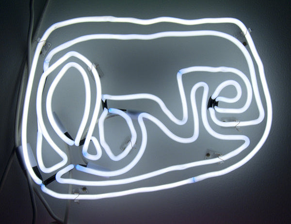 Small LOVE neon (white)